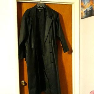 Leather coat